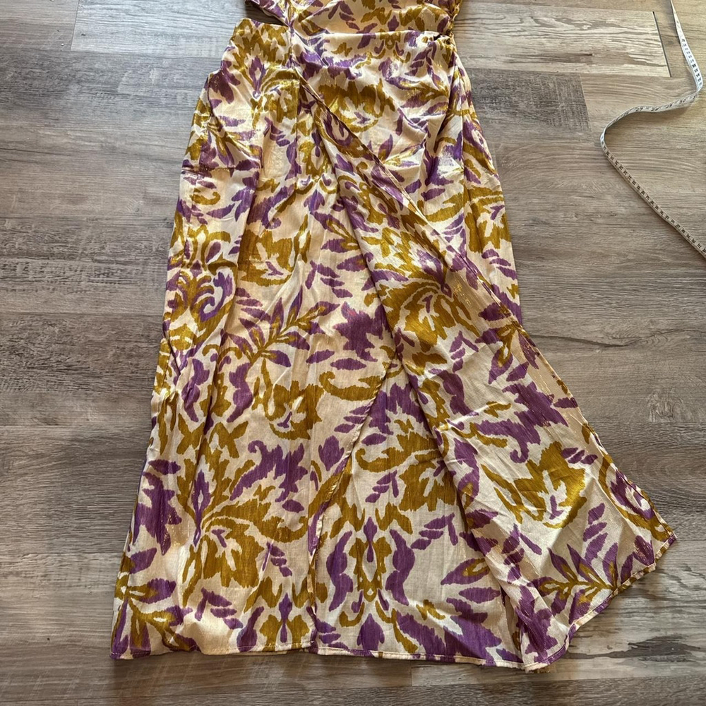 ZARA FLORALS PRINT CUT OUT MIDI DRESS - SIZE XS - BRAND NEW WITH TAG - Picture 8 of 8